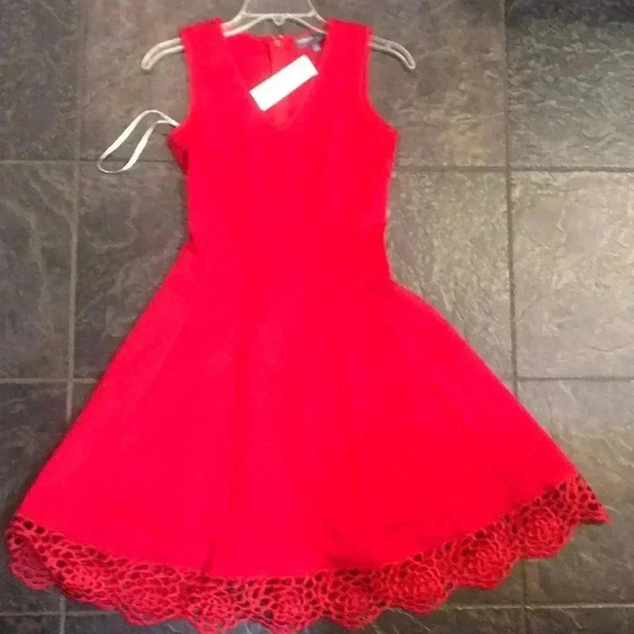 Donna Ricco NWT red dress size 2 - Picture 1 of 5
